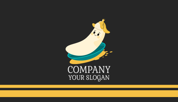 Adorable Banana Mascot Business Card