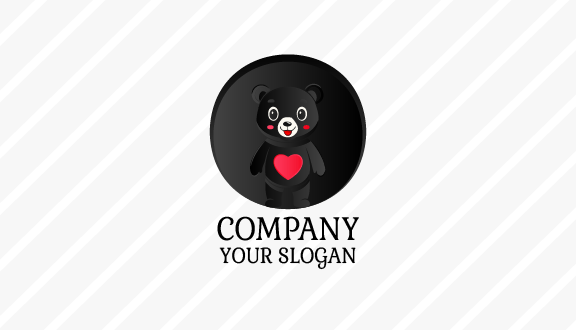 Adorable Black Bear Business Card