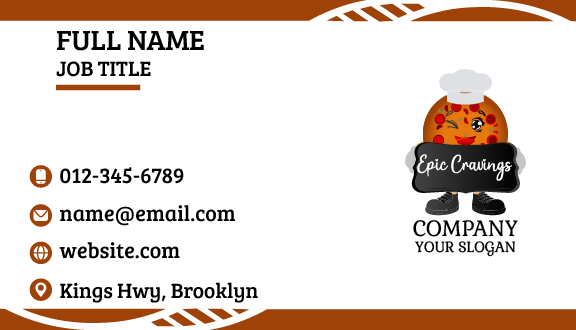 Fan Favorite Pizza Business Card