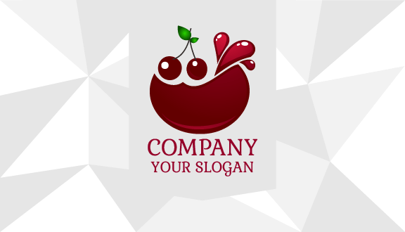 Adult Cherry Juice Drop Business Card