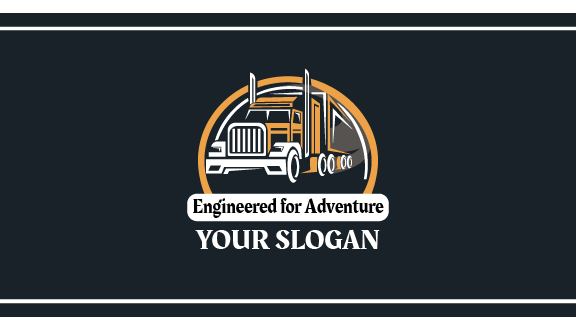 Adventurous Large Truck Business Card