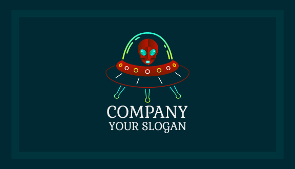 Alienware Spaceship Business Card