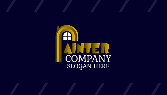 Alphabetic Symbol Painter Business Card