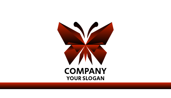 Angular Butterfly Business Card