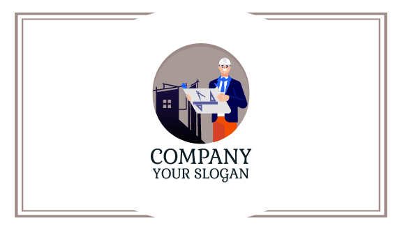 Architect Man Business Card