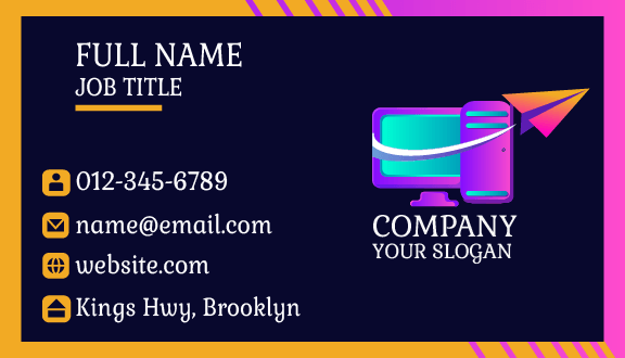 Arrow Computer Business Card