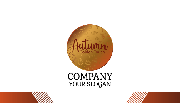 Autumn Calligraphy Business Card