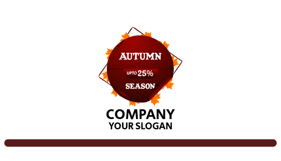 Autumn Special Discount Business Card