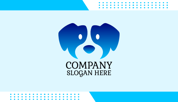 Azure Ears Dog Business Card