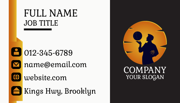Basketball Handler Business Card