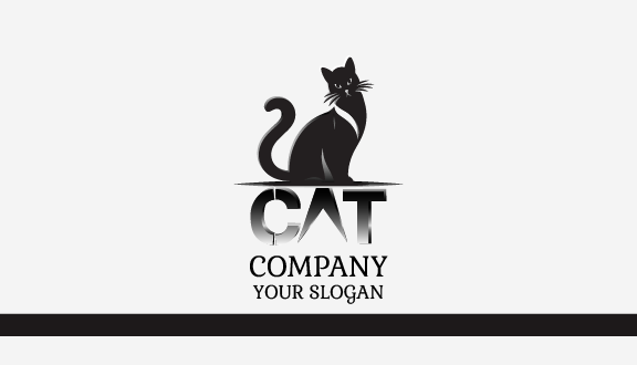 Beautiful Black Cat Business Card