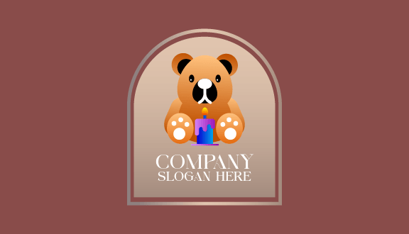 Birthday Celebration Bear Business Card