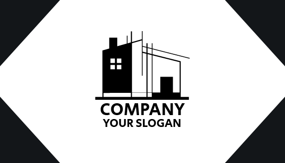 Black Building Architect Business Card