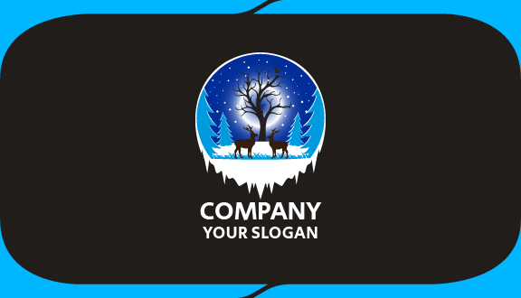 Black Deer Winter Business Card