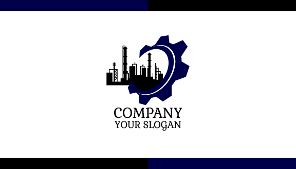 Black Industrial Business Card