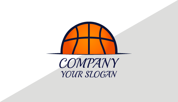 Black Line Basketball Business Card