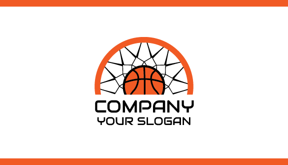 Black Net Basketball Business Card
