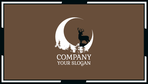 Black Stag Moon Business Card