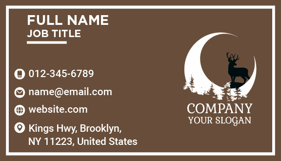 Black Stag Moon Business Card