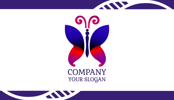 Blue Butterfly Business Card