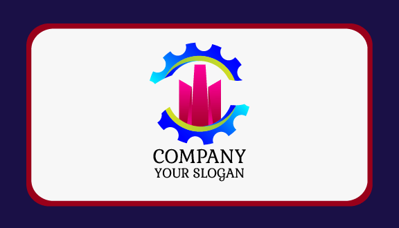 Blue Gear Industrial Business Card