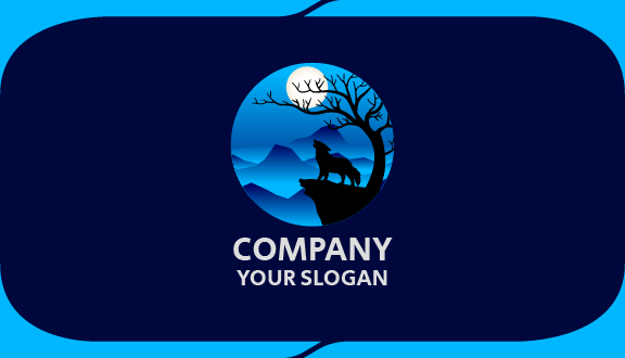 Blue Mountains Wolf Business Card