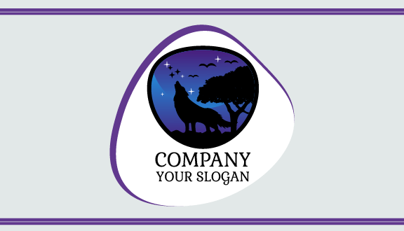 Blue Sky Wolf Business Card