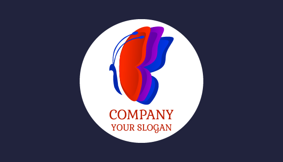 Blue Thorax Butterfly Business Card