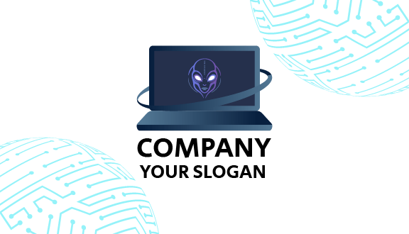 Bluish Alienware Business Card