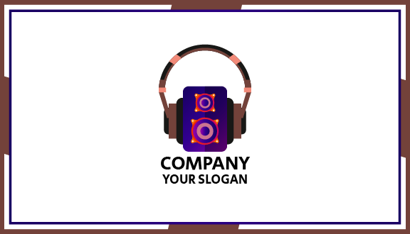 Booming Music DJ Business Card