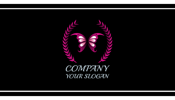 Botanical Wall Butterfly Business Card