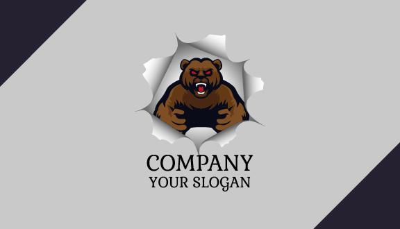 Breaking Wall Bear Business Card