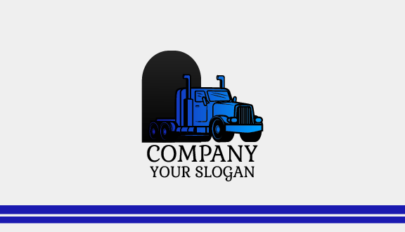 Bright Blue Truck Business Card