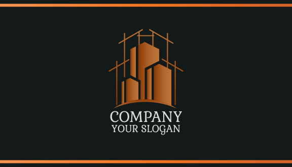 Brown Architect Business Card