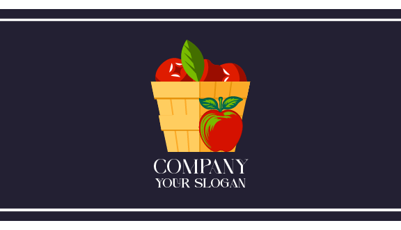 Brown Crate Apple Business Card