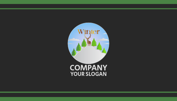 Brown Deer Winter Business Card