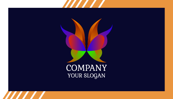 Brown Wing Butterfly Business Card