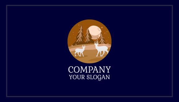 Brown Winter Business Card