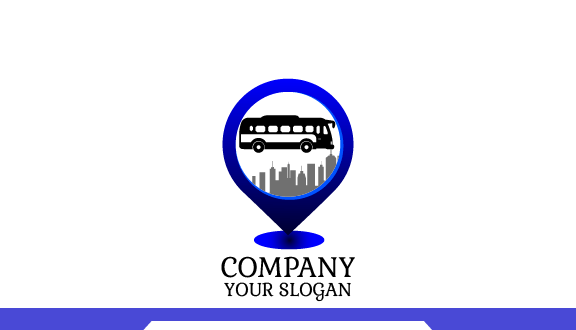 Bus Location Symbol Business Card