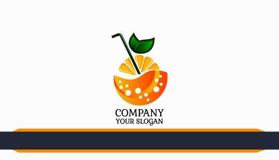 Carbonated Orange Juice Business Card