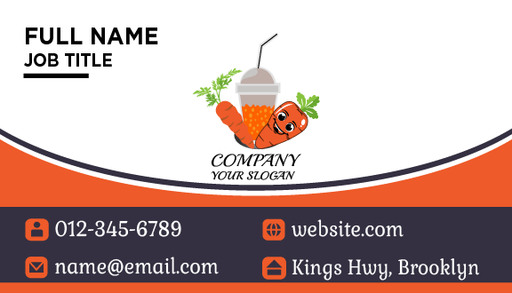 Healthy Green Juice Business Card
