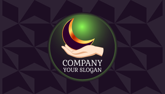 Celestial Beauty Moon Business Card