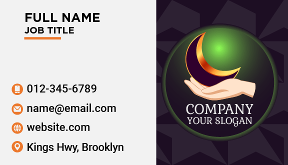 Celestial Beauty Moon Business Card