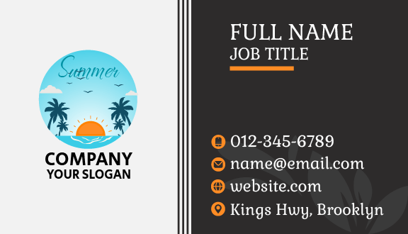 Cerulean Summer Tour Business Card