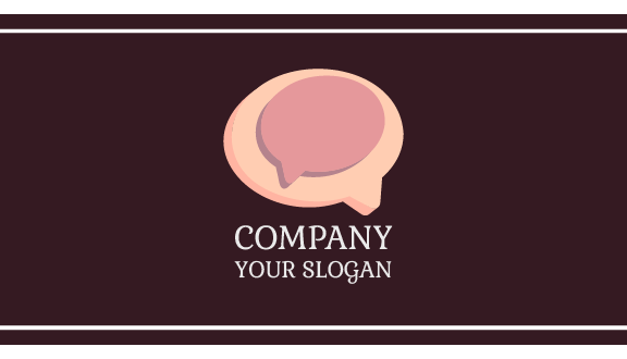 Chat Box Communication Business Card