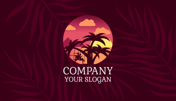 Chatting Couple Summer Business Card