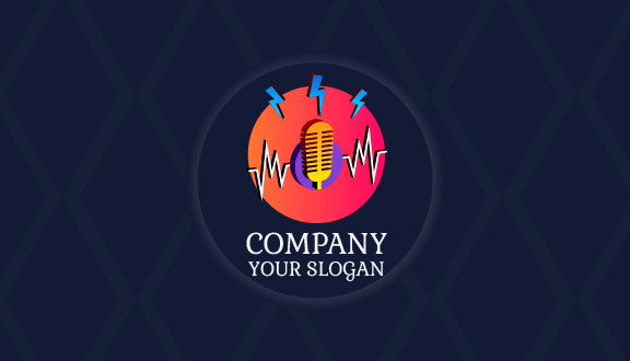 Cheerful DJ Concert Business Card