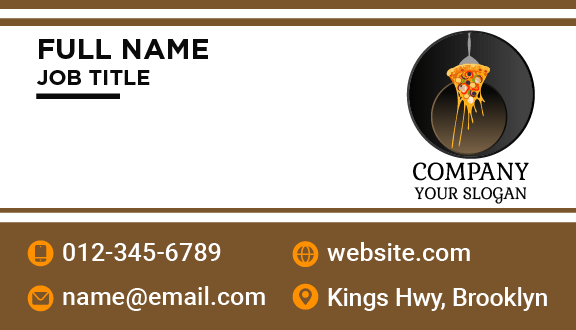 Fan Favorite Pizza Business Card