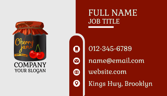 Cherry Jam Business Card