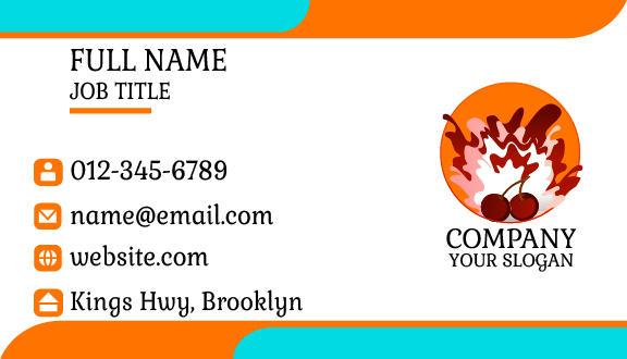Cherry Juice Flavor Business Card